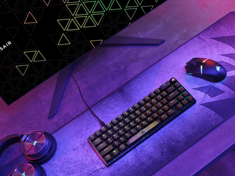 Bàn phím Corsair K65 PRO MINI RGB OPX_Mới, hàng chính hãng