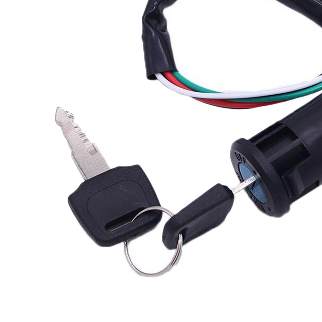 Ignition Key Barrel Switch 4 Wires 50cc 70cc 90cc 110cc 125cc Quad Dirt Pit Bike
