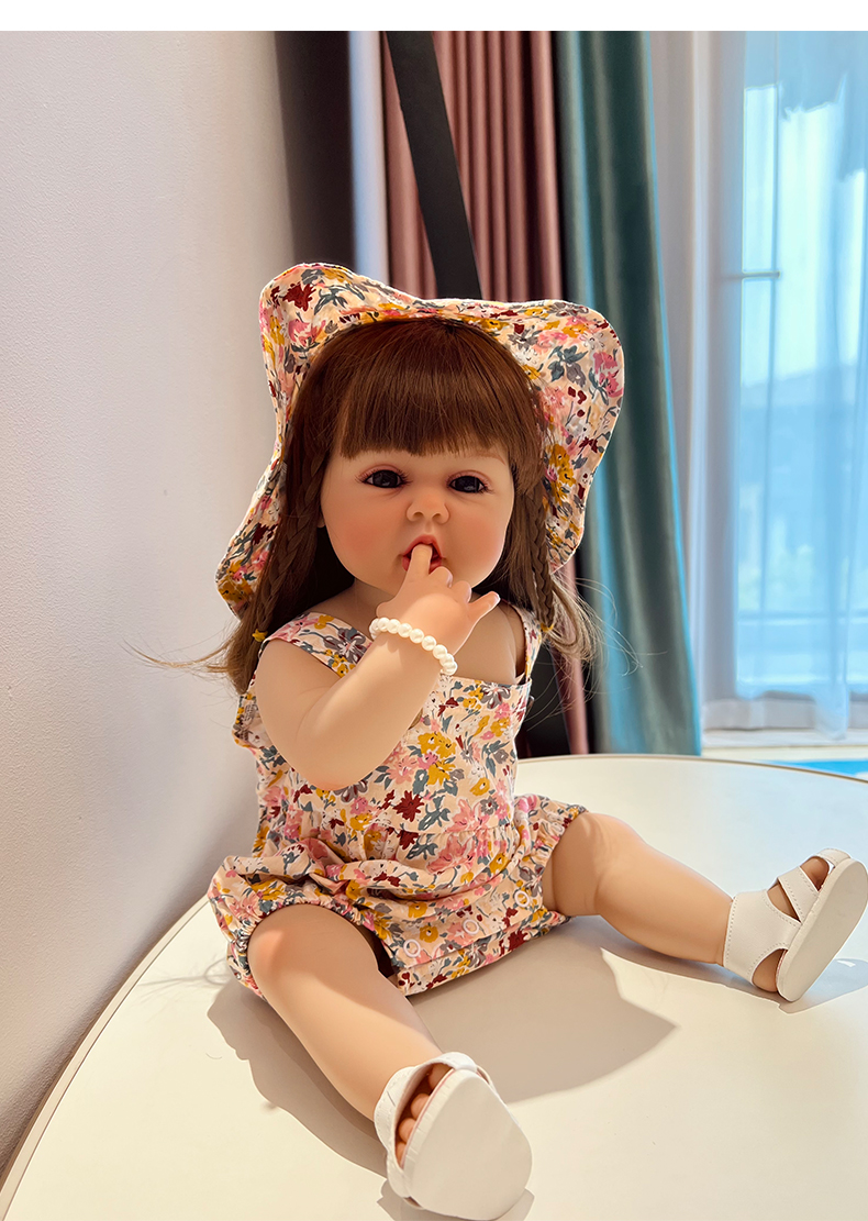 Búp Bê Barbie 55cm Bằng Silicon Mềm Dùng Trang Trí Chuyển phát nhanh