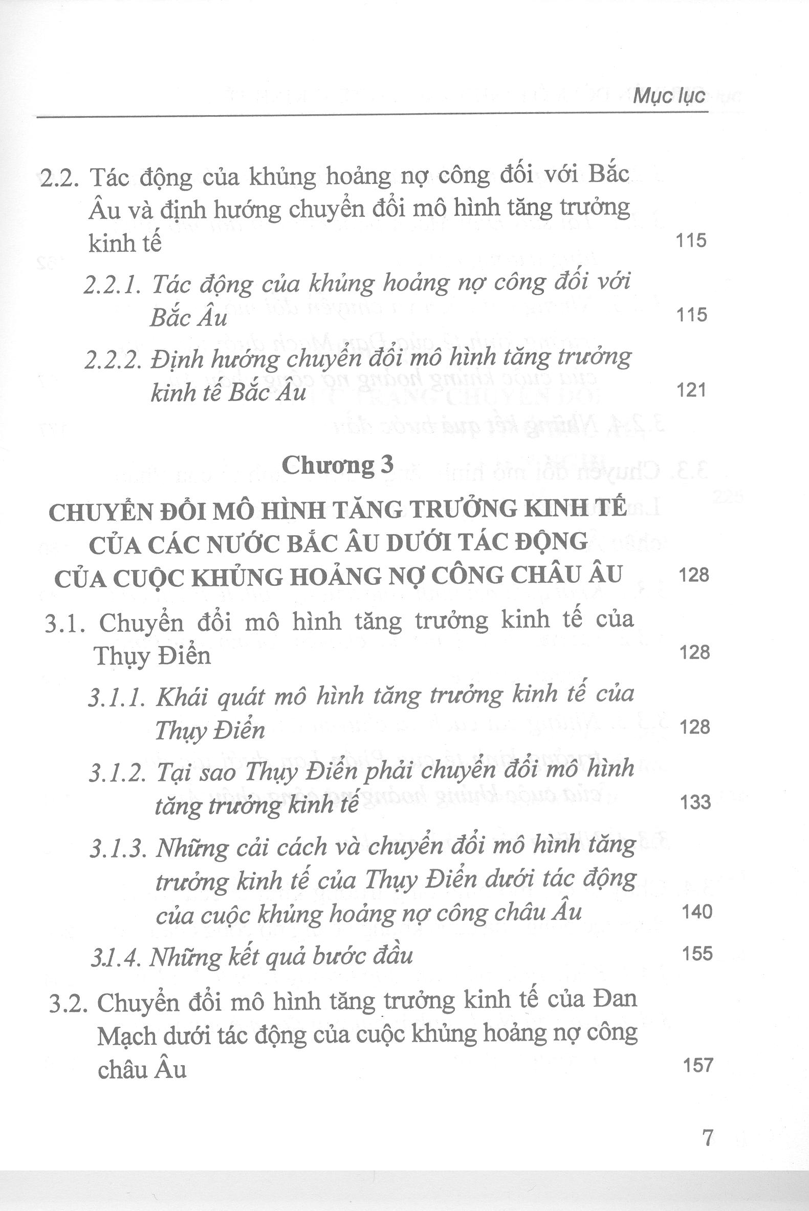 Chuyển Đổi Mô Hình Tăng Trưởng Kinh Tế Ở Một Số Nước Bắc Âu Dưới Tác Động Của Cuộc Khủng Hoảng Nợ Công Châu Âu (Sách chuyên khảo)