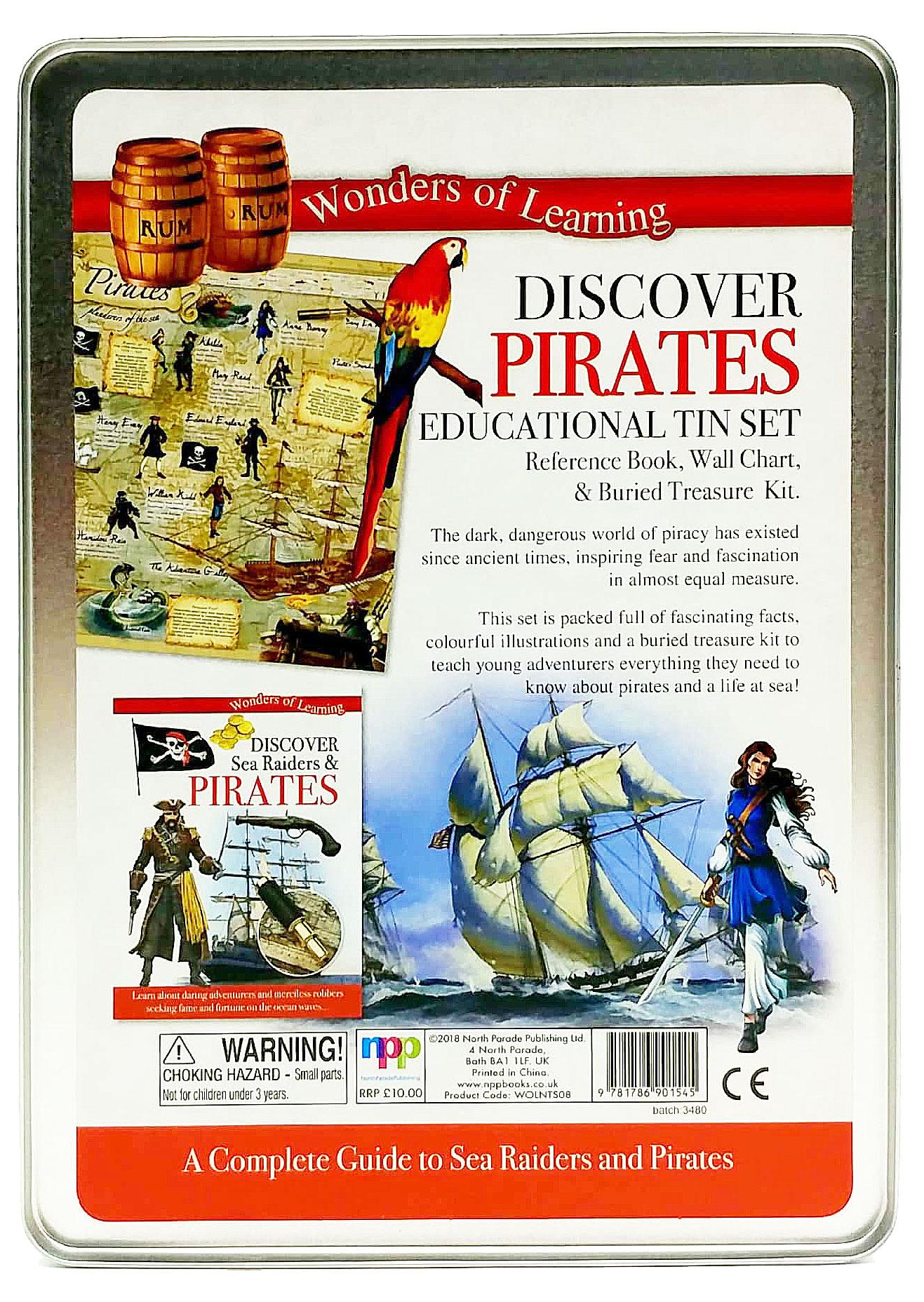 Wonder Of Learning - Discover Pirates - Educational Tin Set