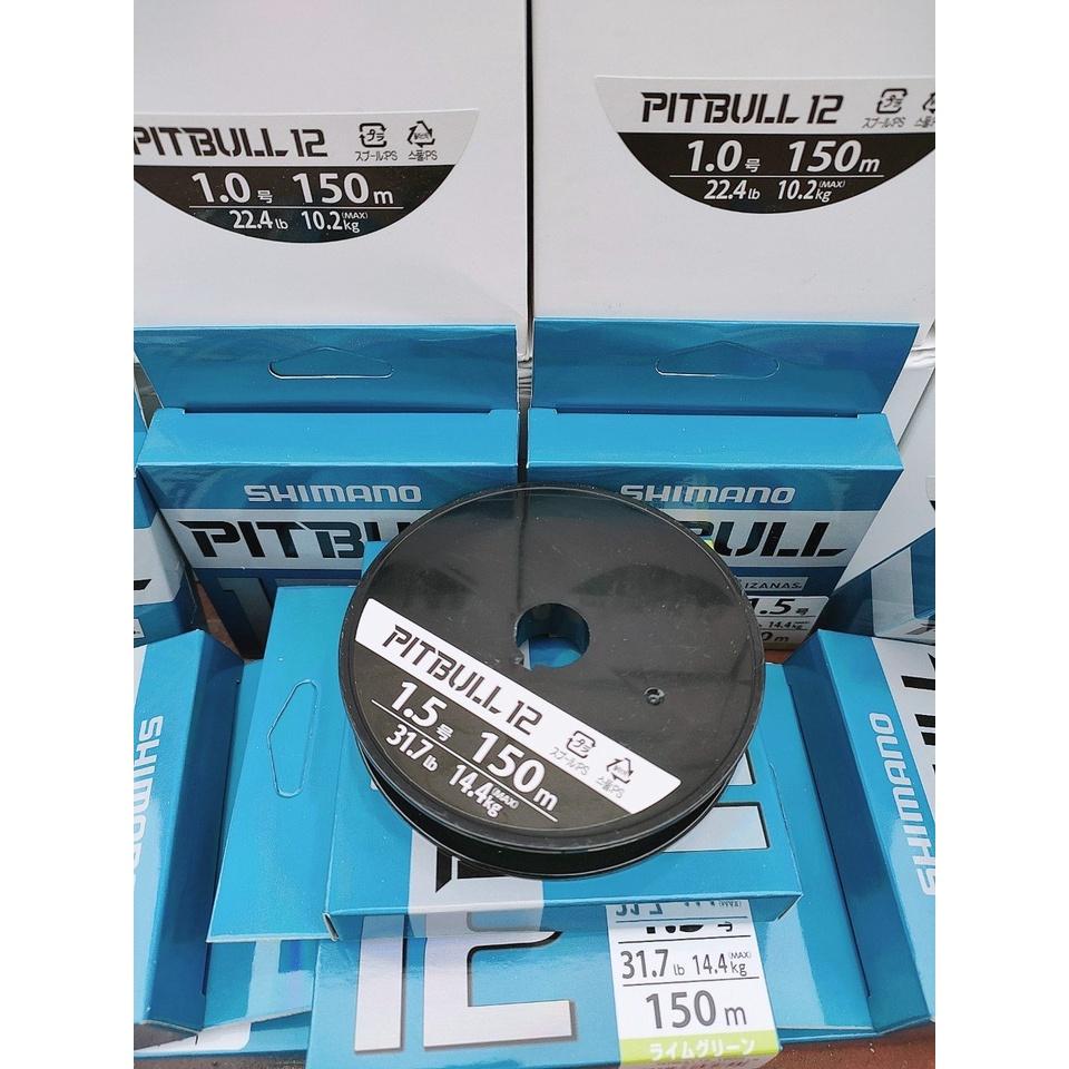 Dù Câu Cá Shimano PITBULL X12 150M Dây Câu Cá PE Dây Dù Câu Cá Cao Cấp Siêu Chịu Tải