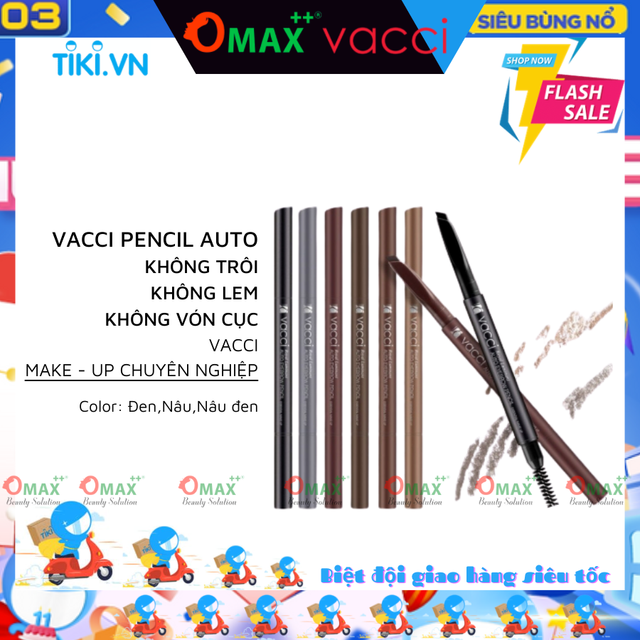 CHÌ KẺ MÀY NGANG VACCI - VACCI AUTO EYEBROW PENCIL