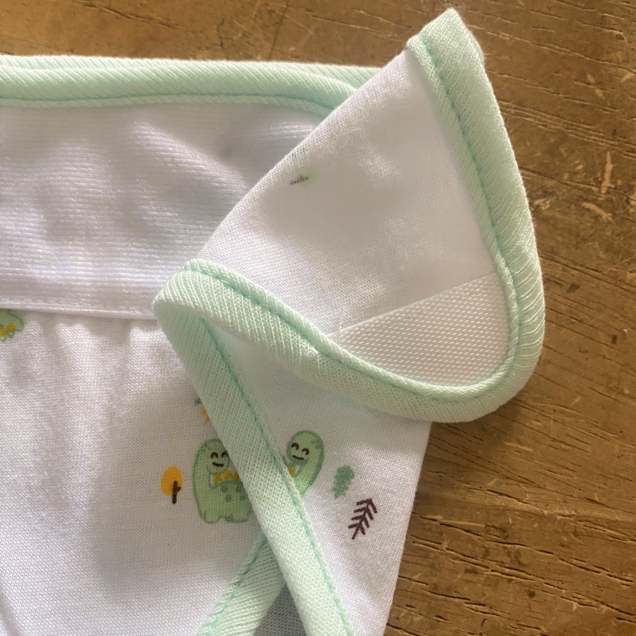 Set 5 tã vải sơ sinh cotton TOMTOM BABY | Size 1,2,3 cho bé sơ sinh - 9kg | Miếng dán bo viền, chất vải mềm mịn