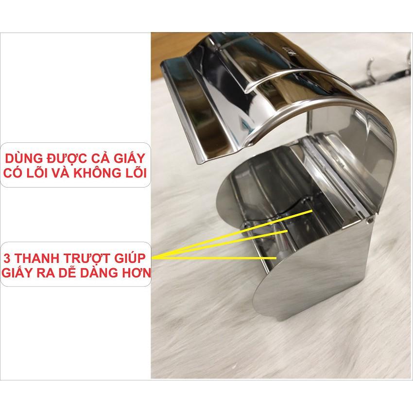 Lô giấy vệ sinh hộp kín Inox 304 dày dặn