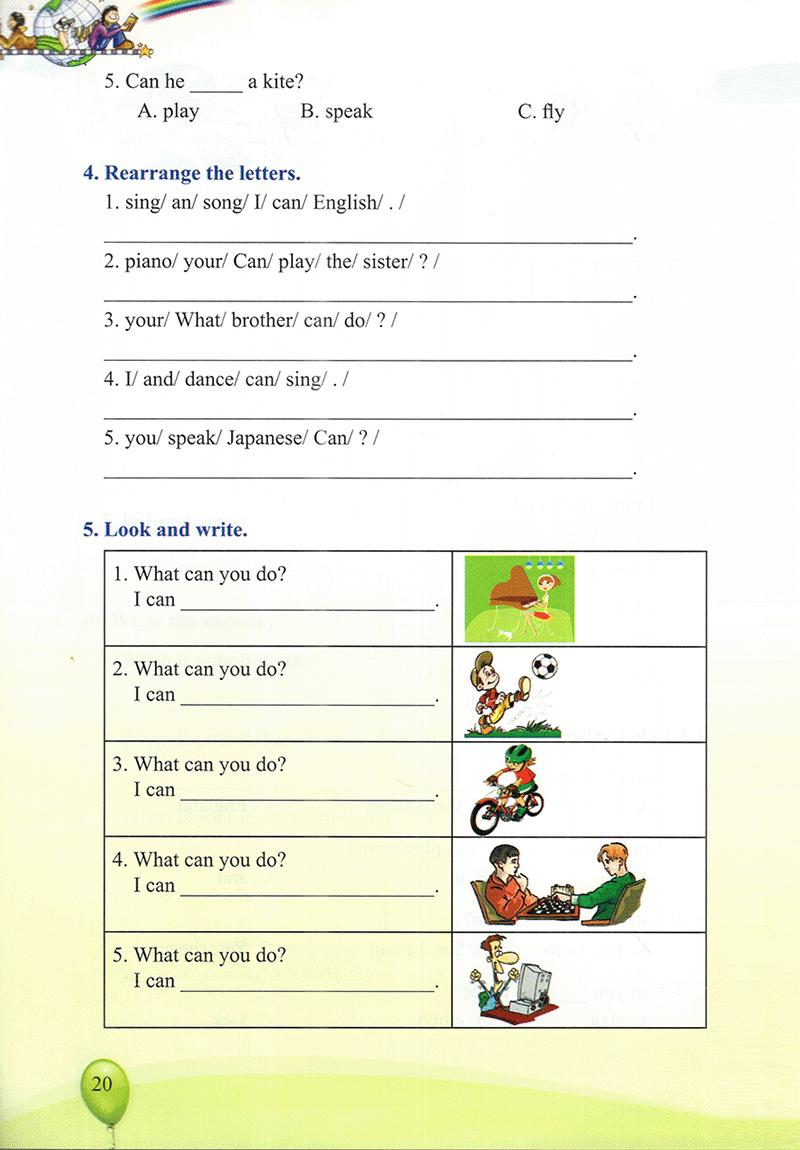 Vở Thực Hành Tiếng Anh Lớp 4