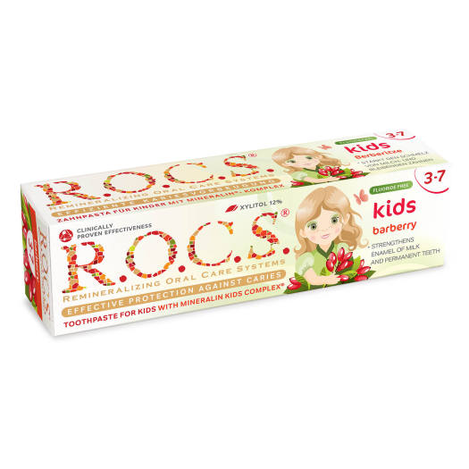 Kem đánh răng R.O.C.S trẻ em vị Barberry - Nhập khẩu Nga