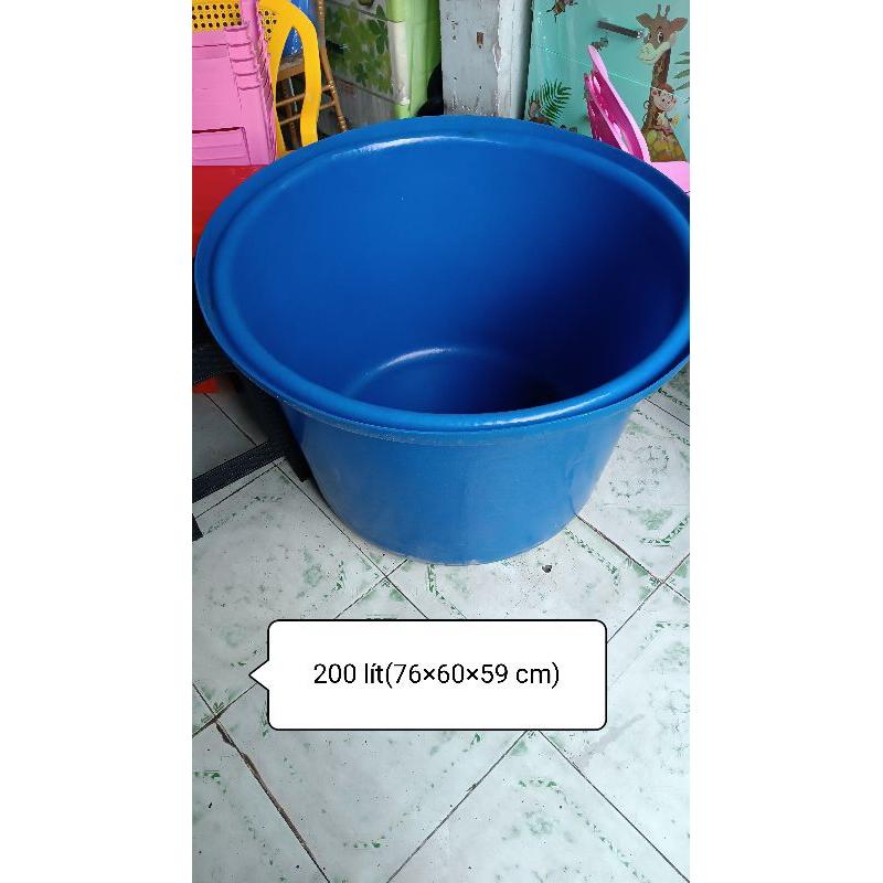 Thùng tròn nuôi cá 200 lít