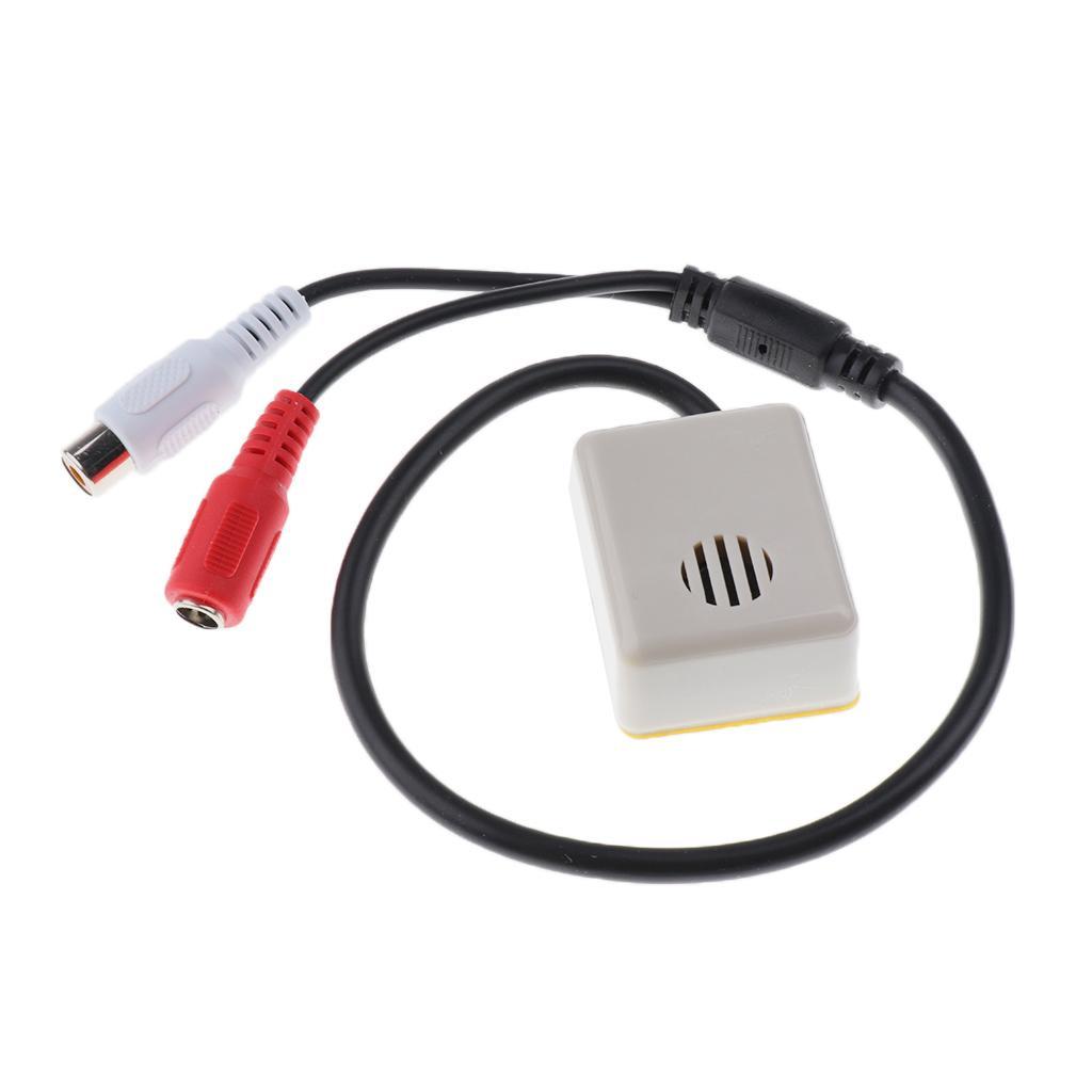 Adjustable  Camera Microphone Audio/Sound Monitor RCA 3.5mm Connector