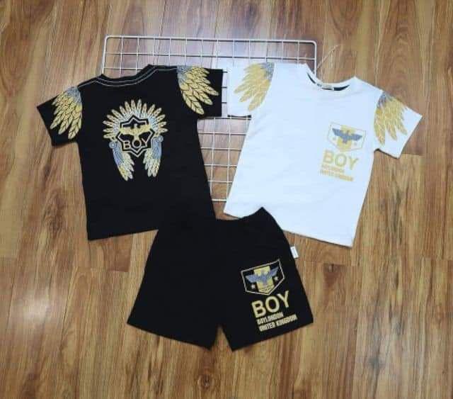 Bộ Cotton Bé Trai Size Đại Bộ Thun Cộc tay Bé Trai