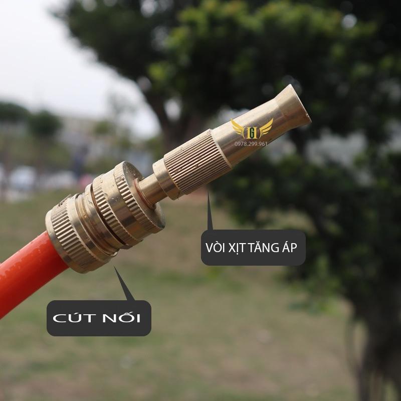 Đầu Vòi Xịt Tăng Áp Sumo, Áp Lực Cao Mini Bằng Đồng, Vòi rửa xe, rửa sân, tưới cây, làm vườn.