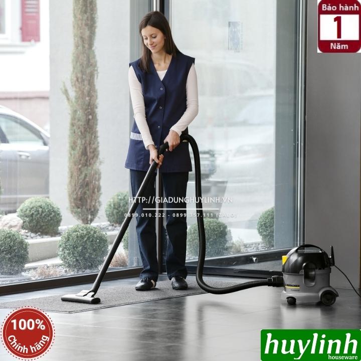 Máy hút bụi khô công nghiệp Karcher T8/1 Classic - Dung tích 8 lít - Thương hiệu Đức - Hàng chính hãng - Công suất tối đa 1600W