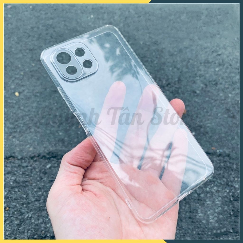 Ốp lưng trong suốt silicon GOR dành cho xiaomi 11 lite bảo vệ camera dẻo siêu mỏng - Hàng nhập khẩu