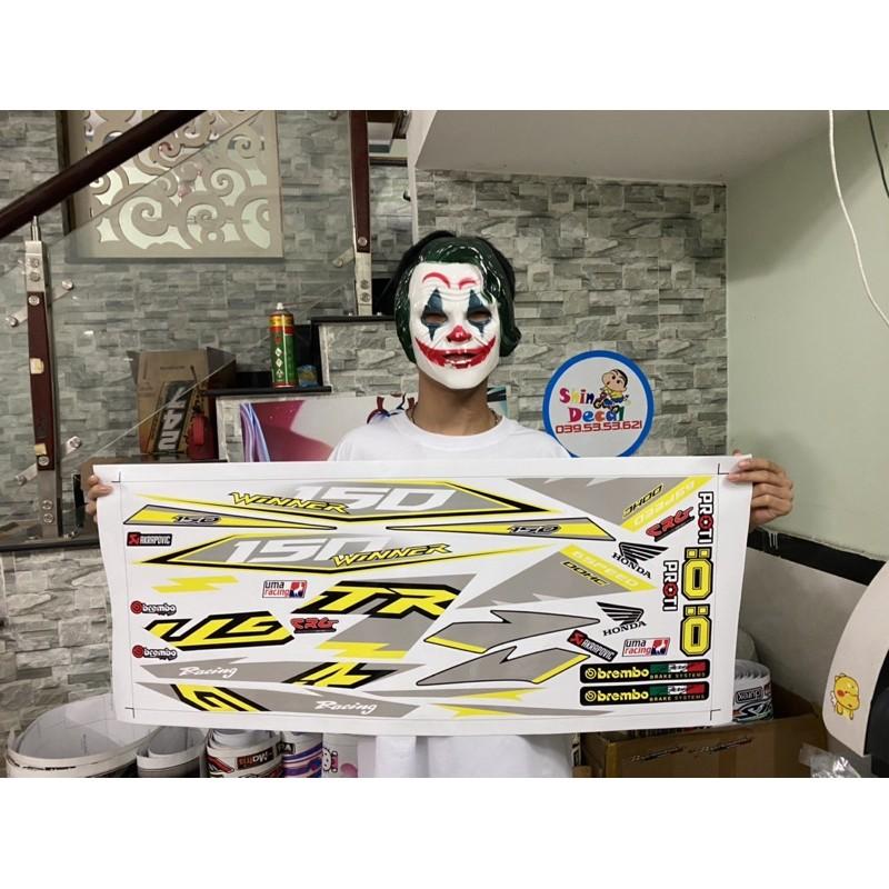 Tem rời dành cho Winner GTR dán xe trắng