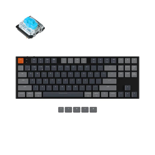 Bàn phím cơ TKL không dây Keychron K1V5 Led RGB Gateron Switch - Hàng Chính Hãng