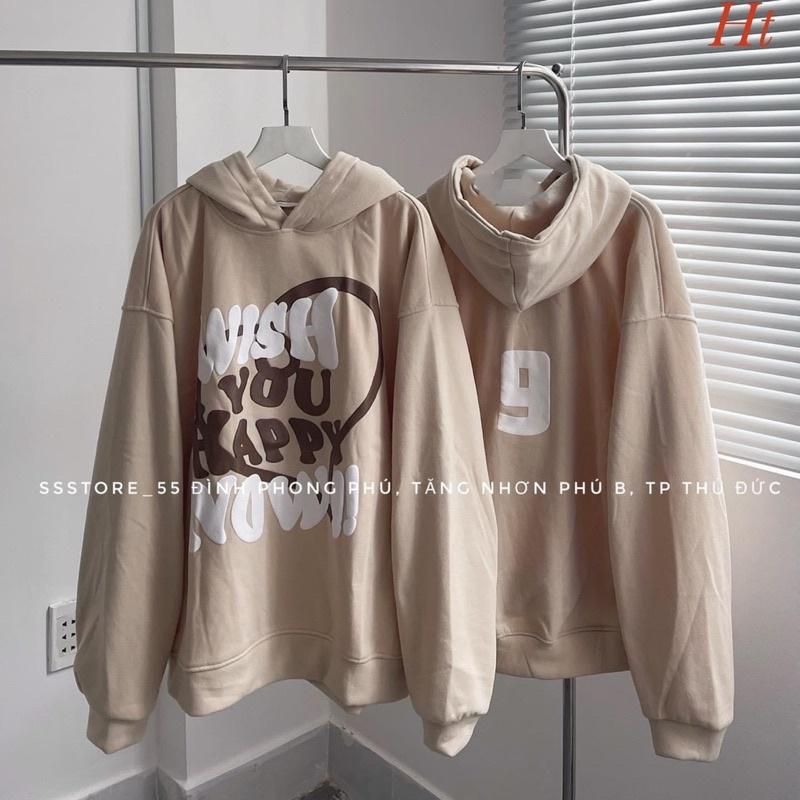 Áo hoodie WISH YOU HAPPY