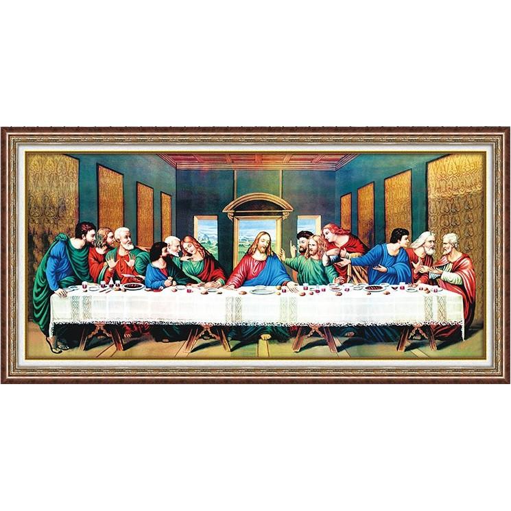 Tranh thêu bữa tiệc đêm cuối cùng 223232 - kích thước: 175 * 75cm.