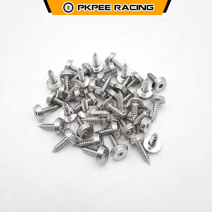 Ốc Dù Inox 304 Xoắn (Đầu Thái) Gắn Dàn Áo Yahaha, Pô E, Lọc Gió Xe Ga - PKPEE