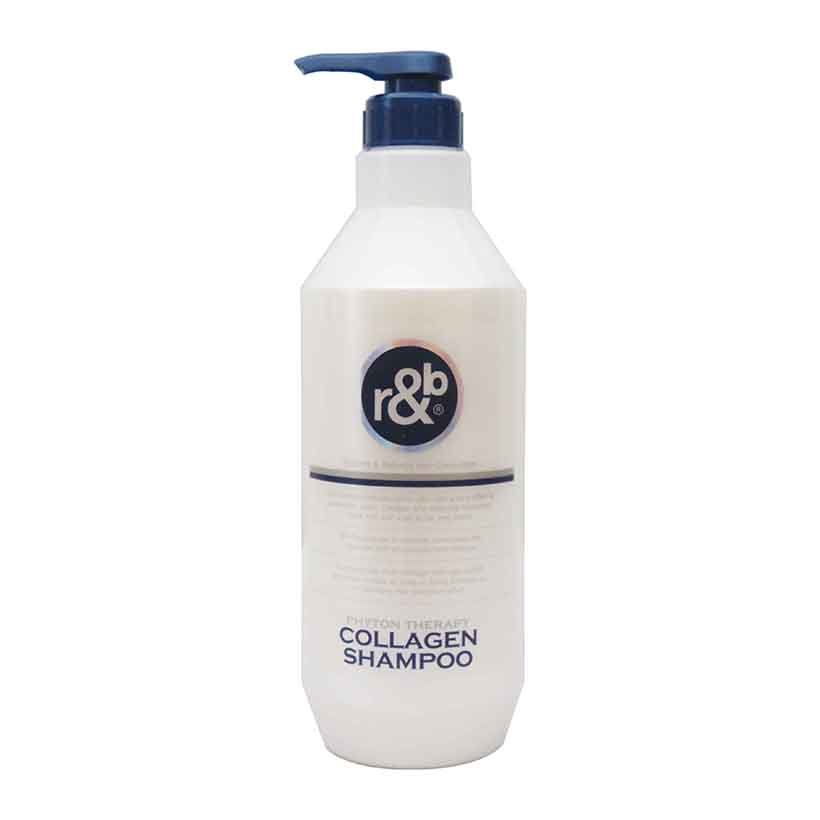 Dầu gội Collagen giảm rụng tóc giảm mùi hôi phục hồi tóc kích thích mọc tóc R&amp;B Collagen Shampoo, Hàn Quốc 450ml