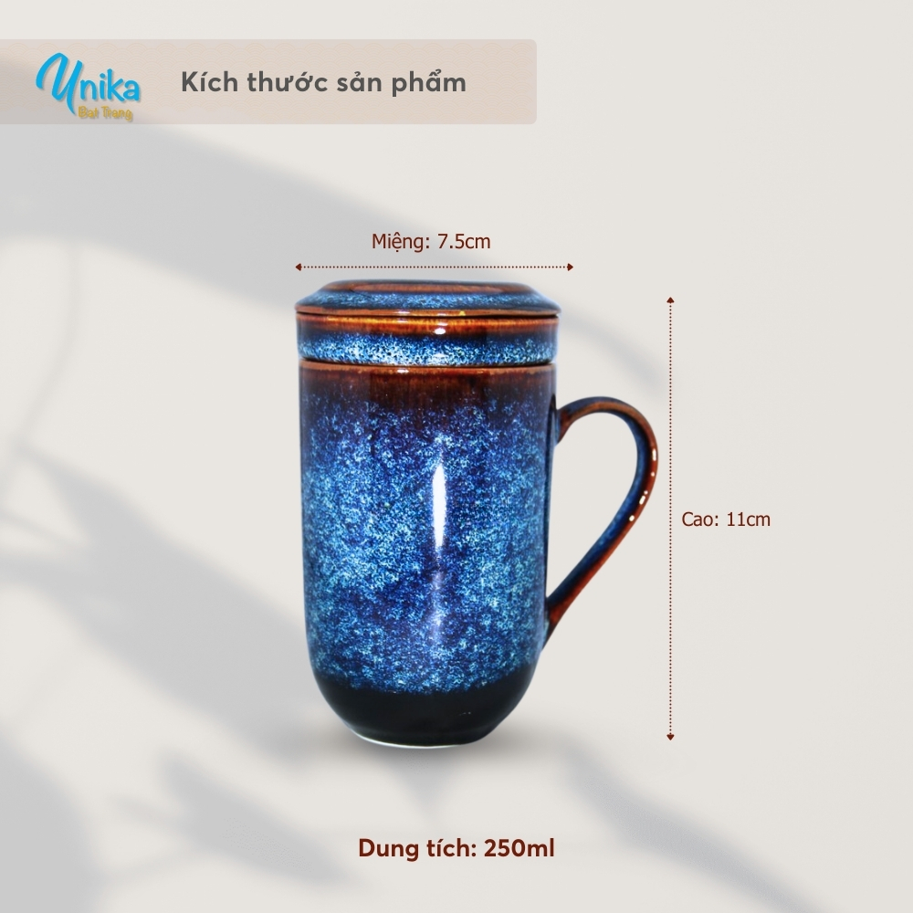Cốc Lọc Trà Gốm Sứ Cao Cấp Bát Tràng