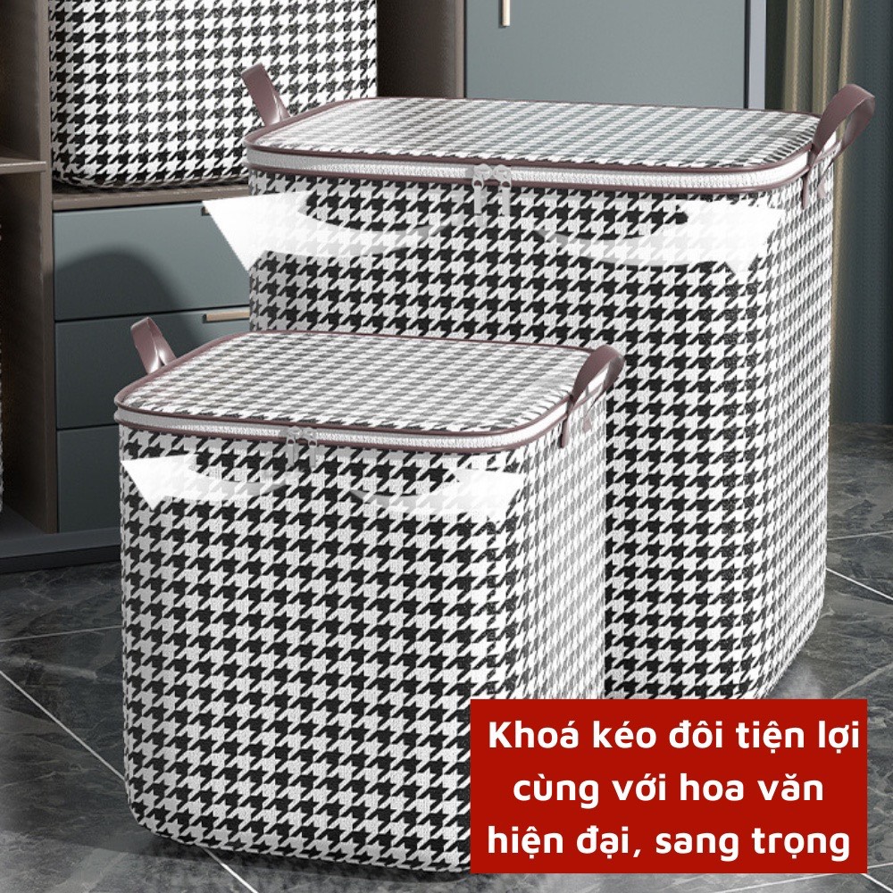 Túi Đựng Chăn Màn Quần Áo Cớ Lớn 100L, Túi Đựng Đồ Đa Năng Có Thể Gấp Gọn Tiện Lợi