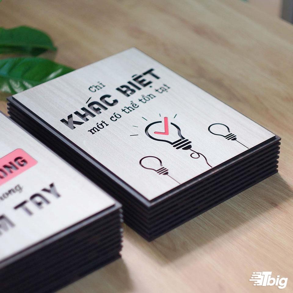 Tranh động lực TBIG127: Chỉ có khác biệt mới có thể tồn tại 20x27cm