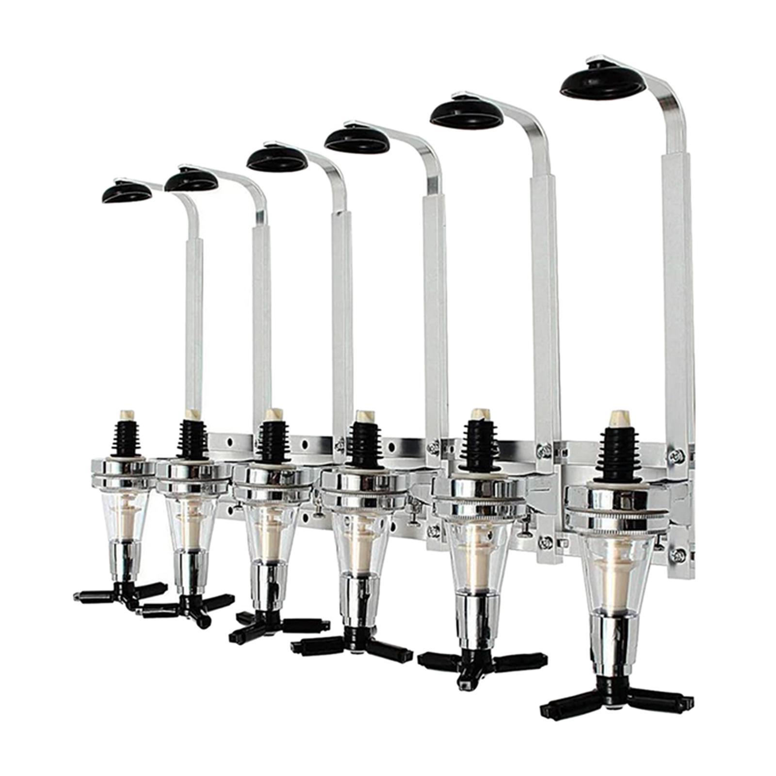 6 Bottle Liquor Dispenser Drink Dispenser for Cocktails Shots Party Kitchen