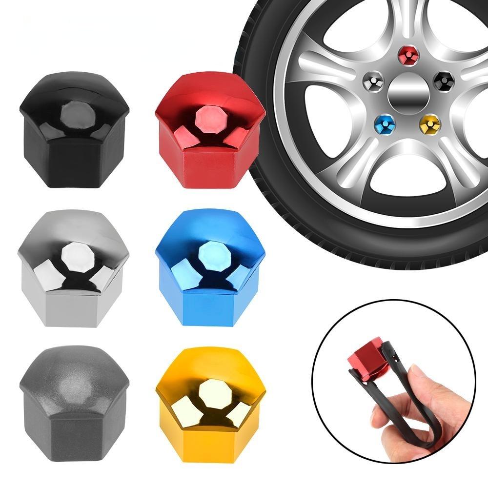 Nắp Bảo Vệ Ốc Vít Bánh Xe Hơi Nhiều Màu 17mm 19mm