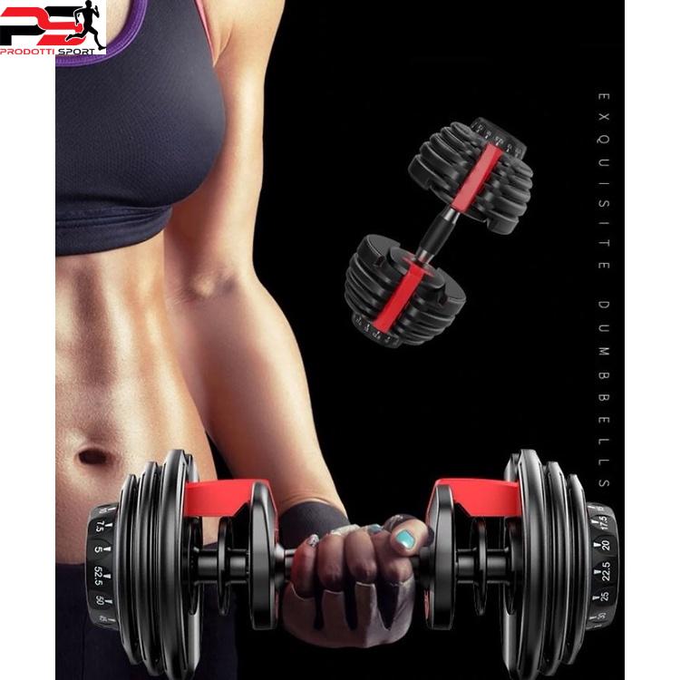 Tạ tay Dumbell 24kg-48kg điều chỉnh khóa số tự động,đa năng Cao Cấp (có khay đựng