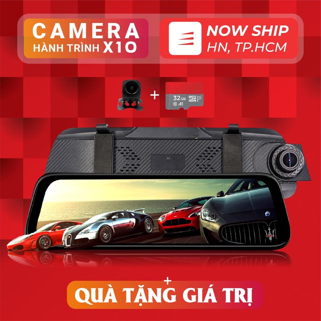 Camera hành trình ô tô X10 XETABON Full HD 1080p quay đêm rõ nét, có cảnh báo va chạm phía trước bảo hành 12 tháng