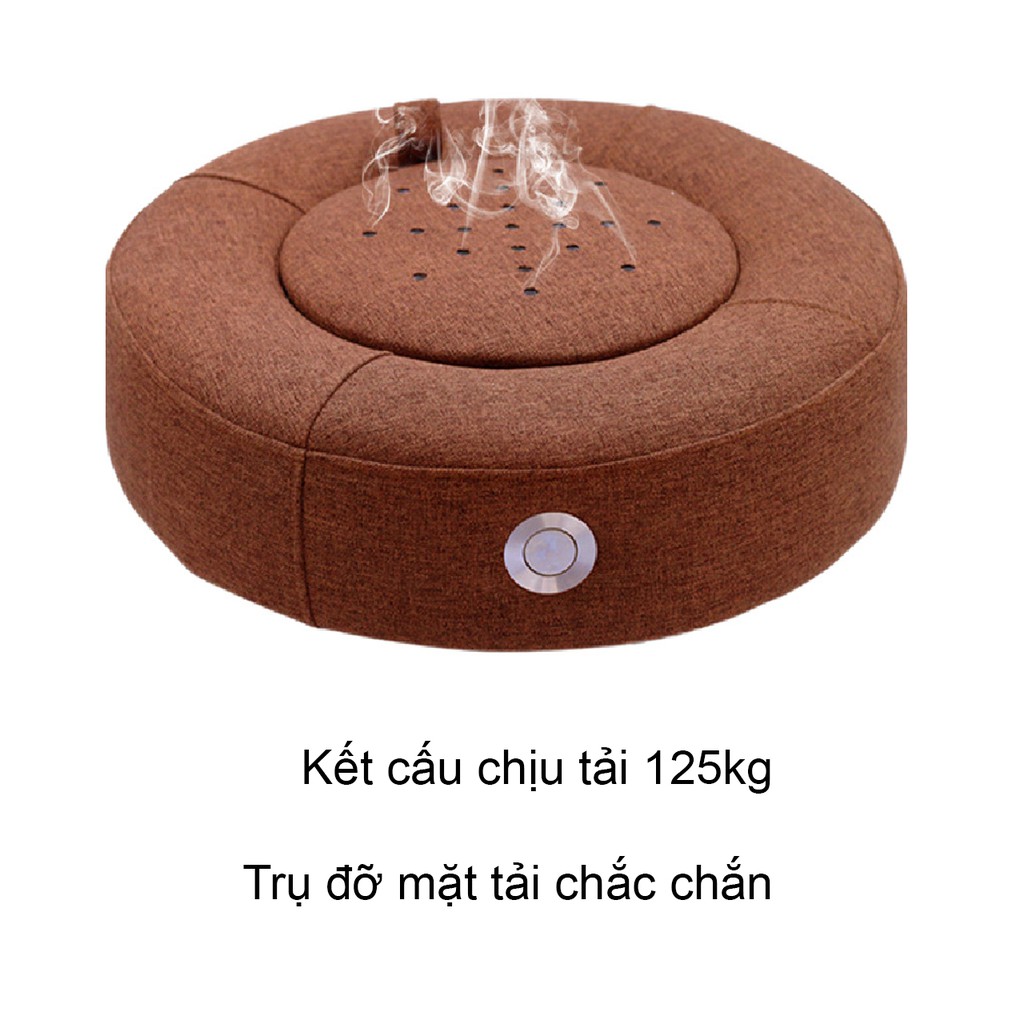 Đệm xông ngải cứu điều chỉnh nhiệt độ ( loại 1 full phụ kiện).Đệm ngồi xông cứu ngải