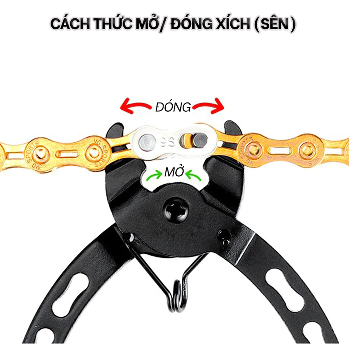 Dụng Cụ Kìm (Kềm) Cắt Mở Đóng Dây Sên Xích Xe Đạp Thể Thao Mini Tiện Lợi Nhanh Chóng Mai Lee