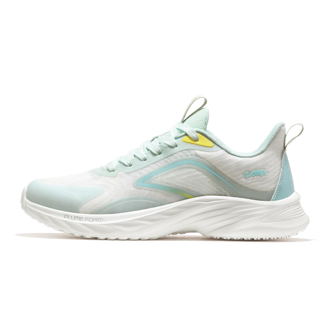 Lạc Đà Vàng Giày Sneaker Nam Lưới Mới Chạy Bộ Đệm Chống Trơn Trượt Thể Thao Thoáng Khí Cặp Đôi Thời Trang Đi Bộ Nam Nữ Color: 14-White Green Shoe Size: 43