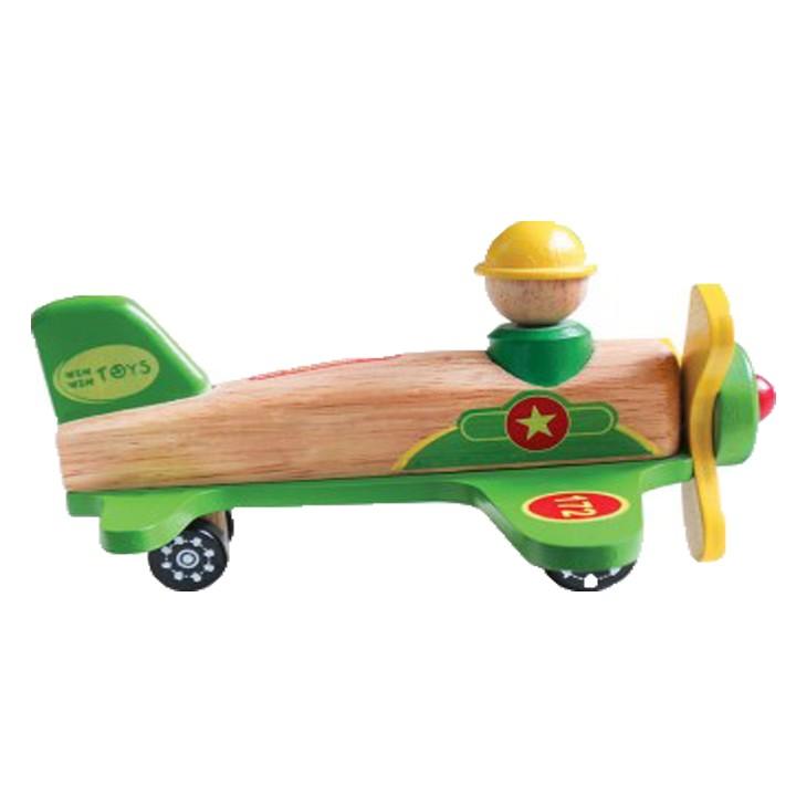 Đồ chơi gỗ Máy bay quân sự | Winwintoys 68262 | Kích thích tưởng tượng và vận động | Đạt tiêu chuẩn CE và TCVN