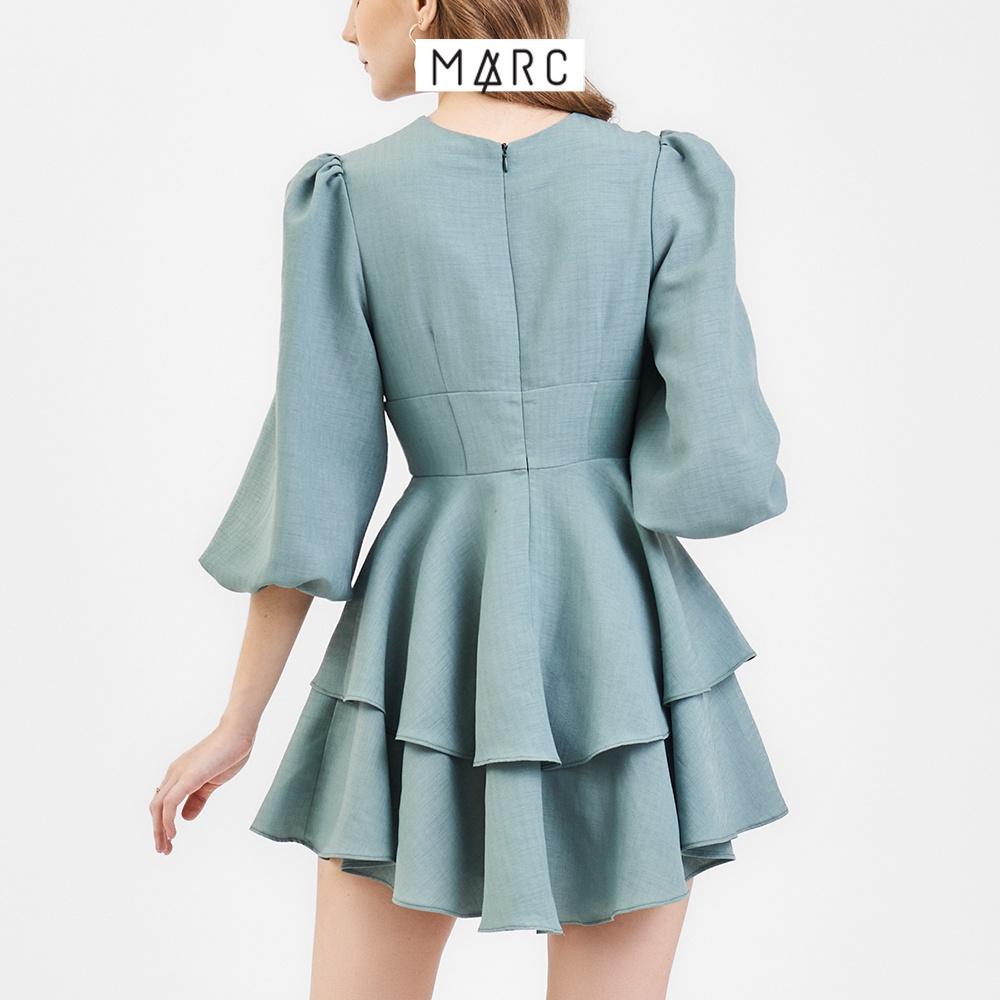 Đầm nữ MARC FASHION tay lửng cổ tim 2 tầng FANH052922