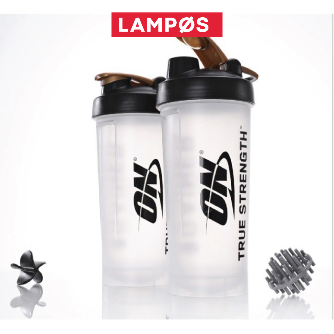 Bình Lắc ON 1.2 Lít | Bình Nước Thể Thao Tập Gym Siêu Bền, Kèm Con Lắc | Không Chứa BPA