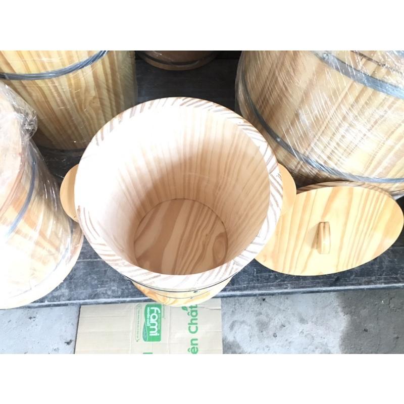 Thùng gỗ đựng gạo phong thủy 10ky