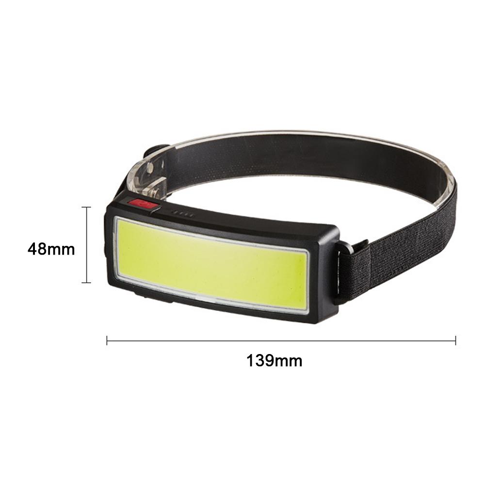 LED Headlamp Flashlights Rechargeable Bright Headlight Portable COB Floodlight Work Light with 3 Light Modes for Camping Running Jogging Fishing