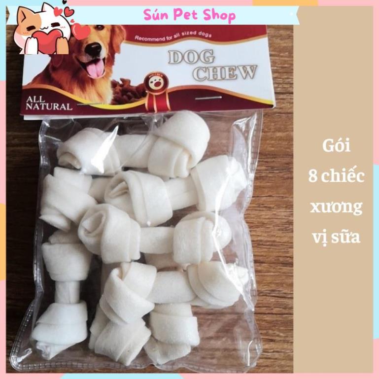 Xương da bò xoắn hai đầu thơm ngon cho thú cưng