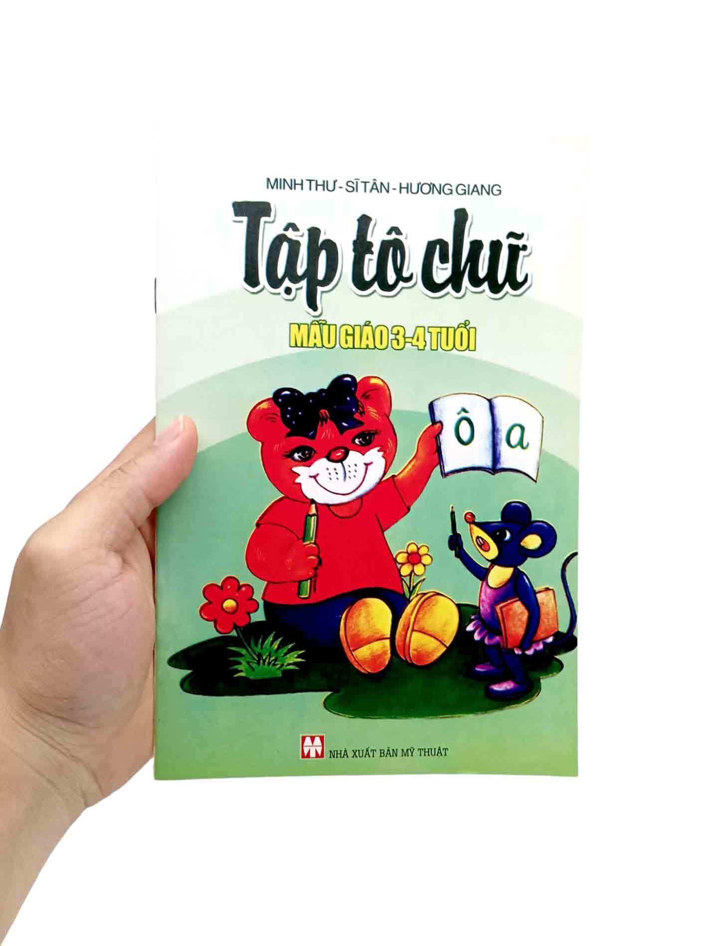 Sách - Tập Tô Chữ - Mẫu Giáo 3-4 Tuổi