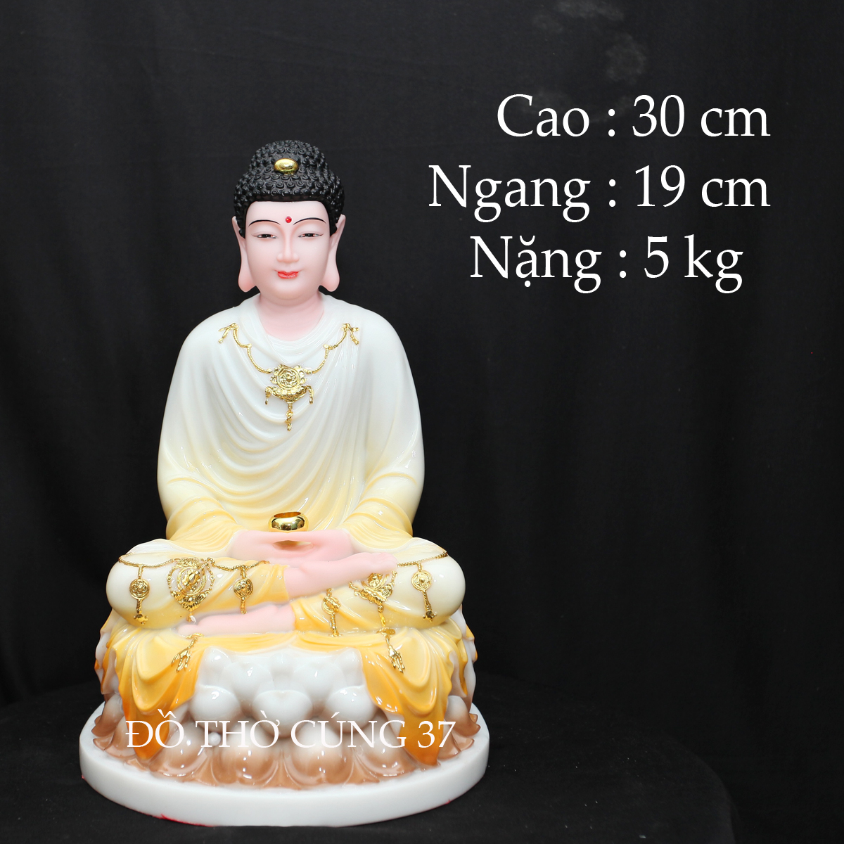 TƯỢNG PHẬT THÍCH CA ÁO VÀNG CAO CẤP - HÀNG NHẬP KHẨU