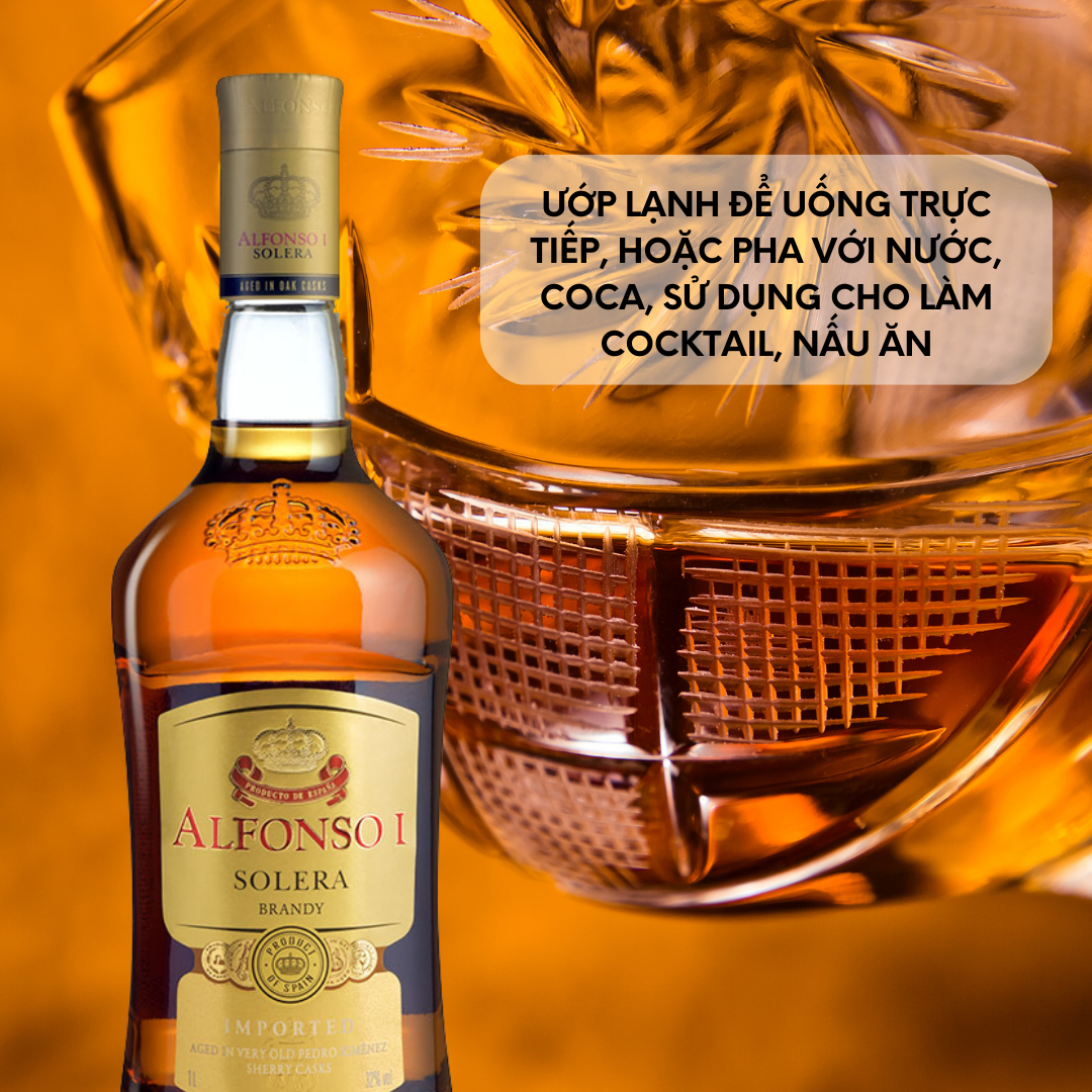 Rượu Brandy Alfonso I Solera 32% 700ml