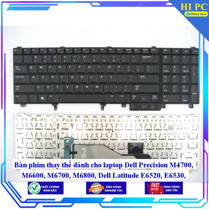 Bàn phím thay thế dành cho laptop Dell Precision M4700 M6600 M6700 M6800 Dell Latitude E6520 E6530 E6540 E5520 - Phím Zin - Hàng Nhập Khẩu