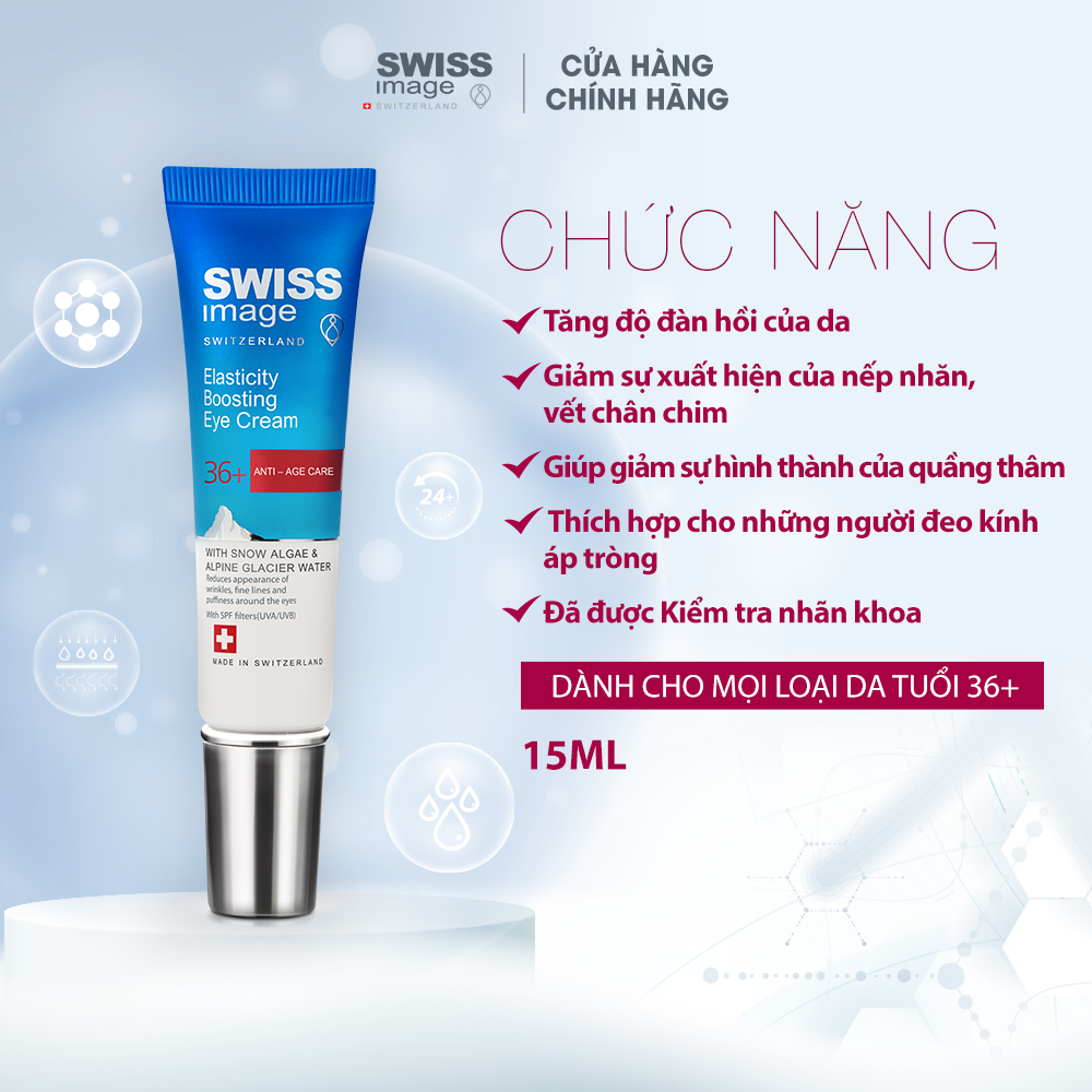 Kem Dưỡng Da Vùng Mắt Chống Lão Hoá Swiss Image 36+ Elasticity Boosting Eye Cream 15ml