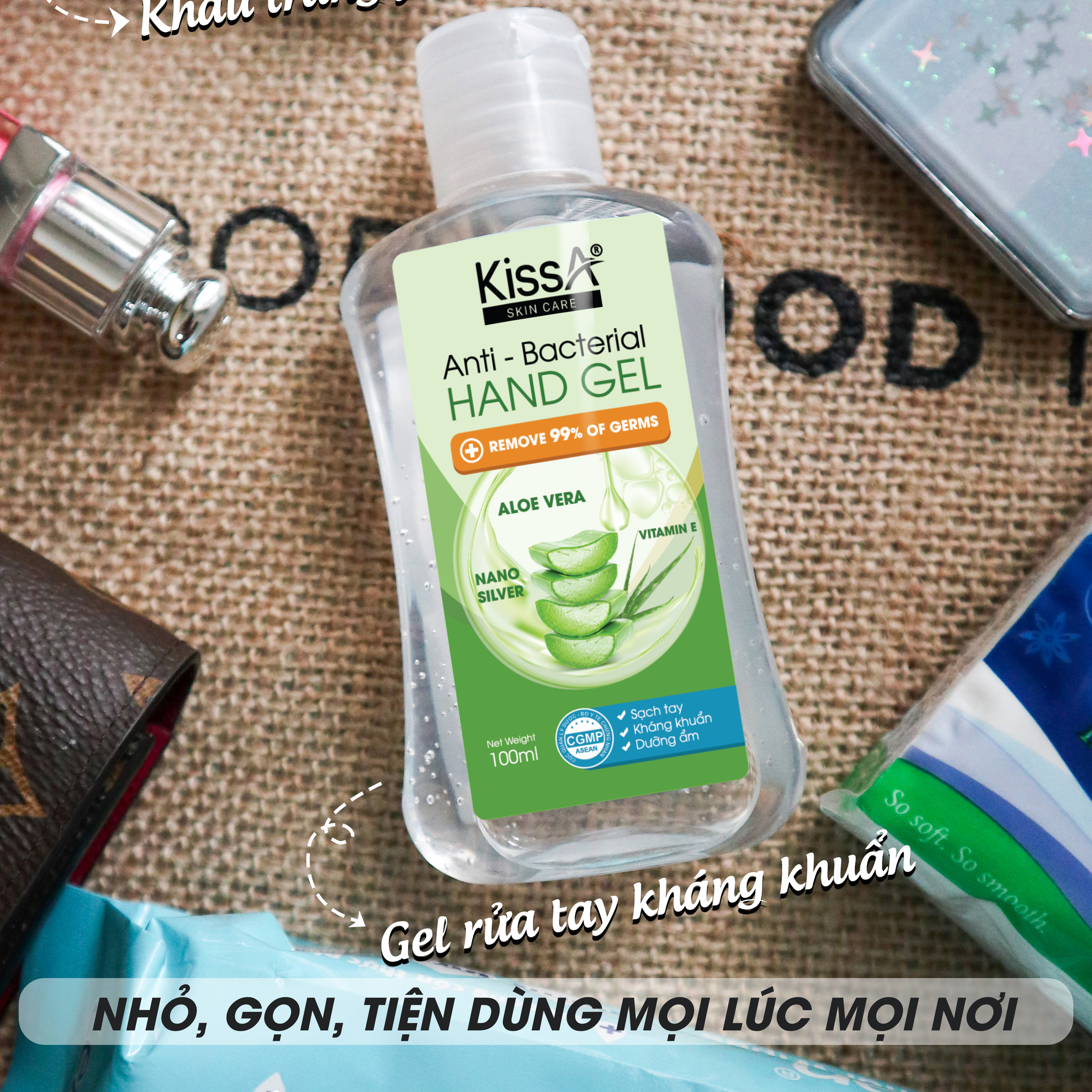 Gel rửa tay khô kháng khuẩn KissA