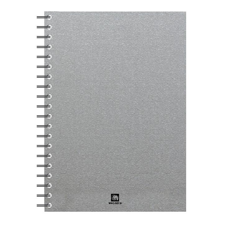 Sổ tay ghi chép gáy lò xo màu bạc A5/A6 150 trang 70gsm