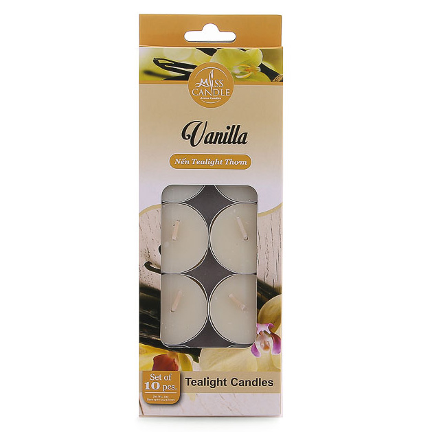 Combo 10 hộp nến tealight thơm Miss Candle FtraMart MIC0147 (Lựa chọn 10 mùi hương)
