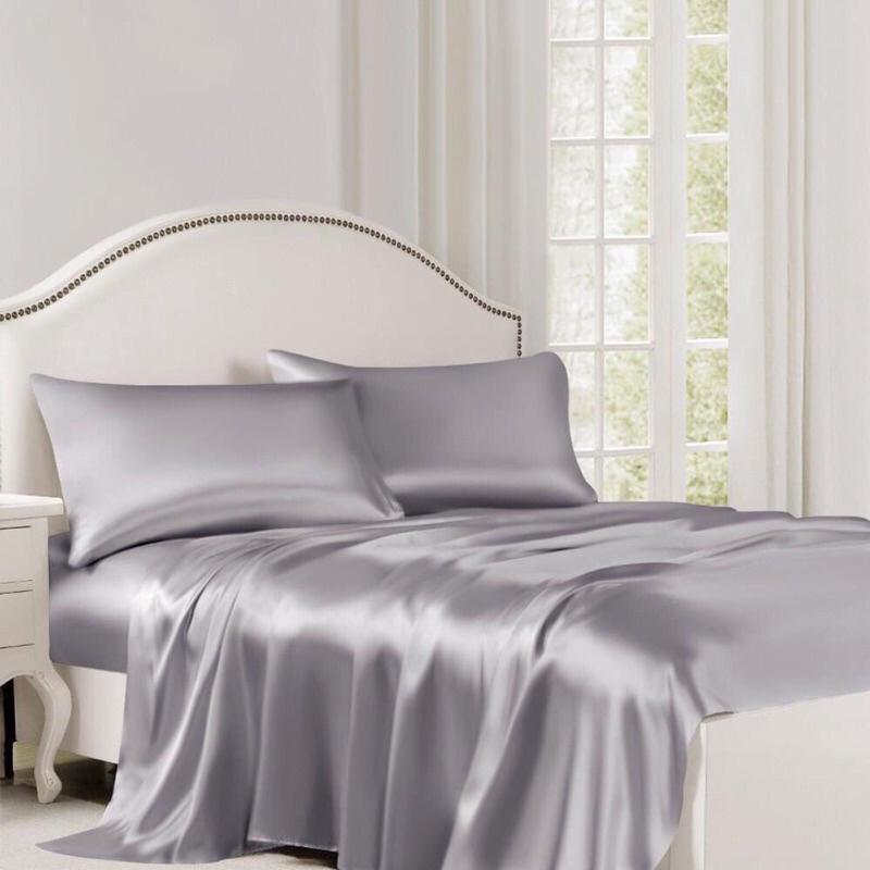 BỘ GA GỐI PHI LỤA - ÔM DÂY KHOÁ -KHỔ VẢI LỚN đủ size