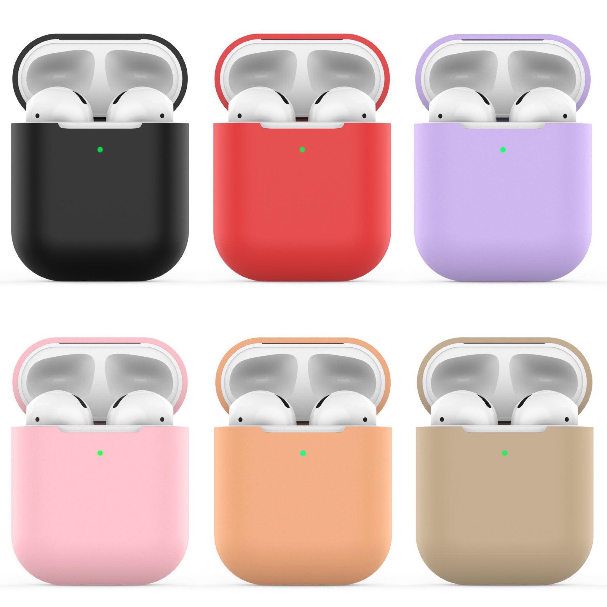 Vỏ Hộp Bảo Vệ Tai Nghe Airpod Case Silicon - Nhiều Màu