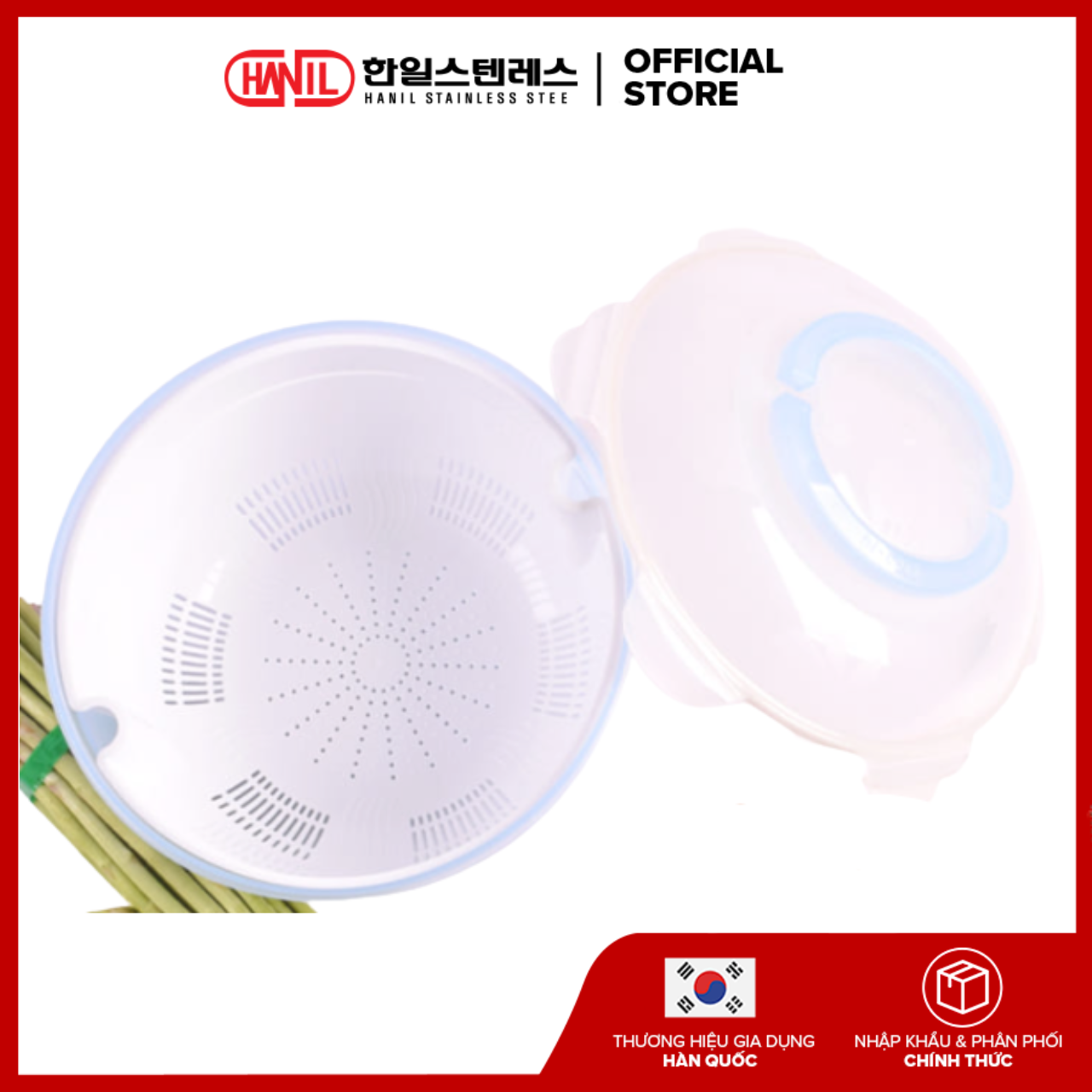 Rổ nhựa có tay cầm Livingon KC-MT